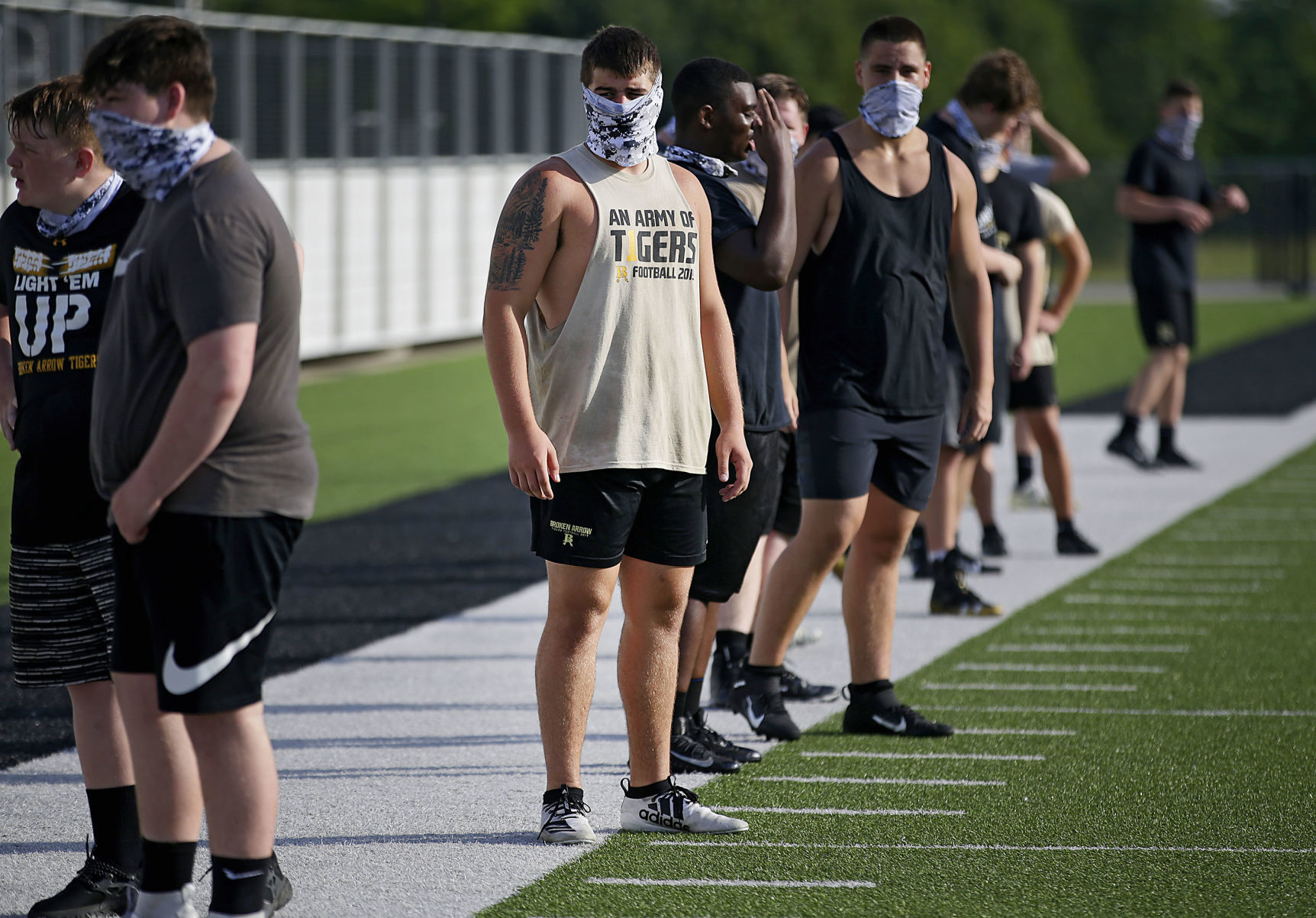 Broken Arrow football practice